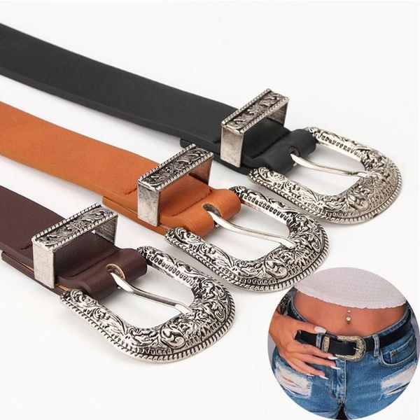 belts women's pu leather gothic pin buckle belt vintage carved all-match dress waistband, Black;brown
belts women's pu leather gothic pin buckle belt vintage carved all-match dress waistband, Black;brown