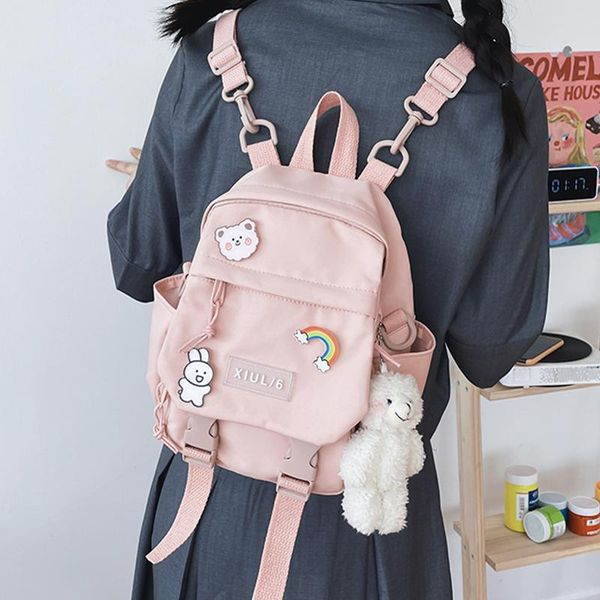 women kawaii bags shoulders portable mini backpack rainbow badge bear small messenger bag crossbody flap waterproof school
women kawaii bags shoulders portable mini backpack rainbow badge bear small messenger bag crossbody flap waterproof school