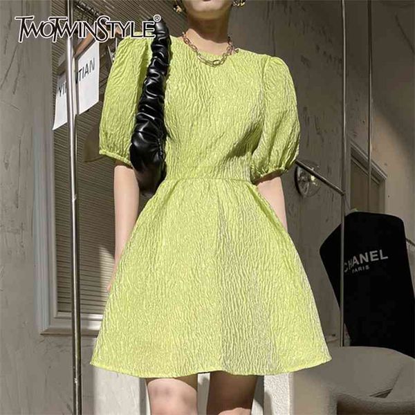 vintage solid dress for women o neck puff short sleeve high waist tunic mini dresses females summer fashion stylish 210520, Black;gray
vintage solid dress for women o neck puff short sleeve high waist tunic mini dresses females summer fashion stylish 210520, Black;gray