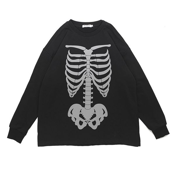 men's casual shirts men hip hop loose vintage oversize t shirt skeleton print harajuku streetwear tshirts long sleeve fashion large cot, White;black
men's casual shirts men hip hop loose vintage oversize t shirt skeleton print harajuku streetwear tshirts long sleeve fashion large cot, White;black