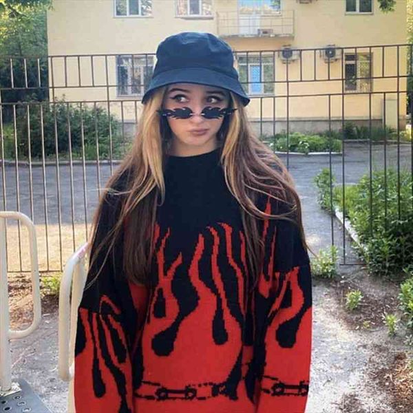 purple vintage hip hop womens sweaters flame oversized women harajuku girls loose casual long sleeve warm winter plus size, White;black
purple vintage hip hop womens sweaters flame oversized women harajuku girls loose casual long sleeve warm winter plus size, White;black