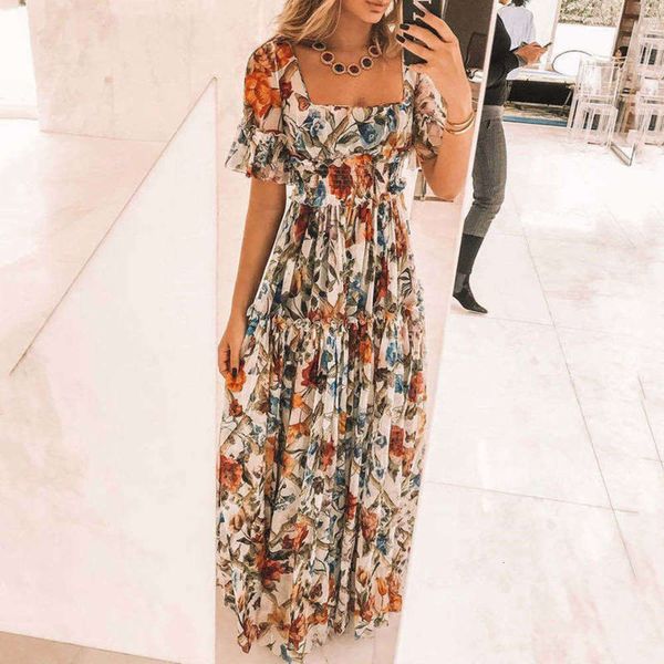 dresses women's long casual skirt square neck print short sve bohemian waist drs, Black;gray
dresses women's long casual skirt square neck print short sve bohemian waist drs, Black;gray