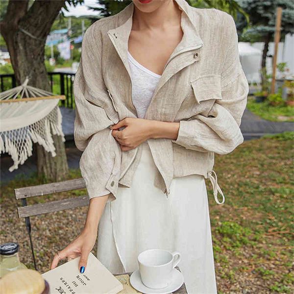women's jackets colorfaith summer autumn jacket stand collar casual pockets cargo cotton and linen zipper short jk8196 tlr0, Black;brown
women's jackets colorfaith summer autumn jacket stand collar casual pockets cargo cotton and linen zipper short jk8196 tlr0, Black;brown