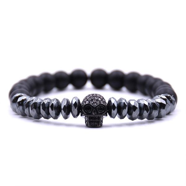 fashion matte black 8mm stone bracelet pave cz 4 color skull bracelets for men&women charm gift creative jewelry beaded, strands
fashion matte black 8mm stone bracelet pave cz 4 color skull bracelets for men&women charm gift creative jewelry beaded, strands