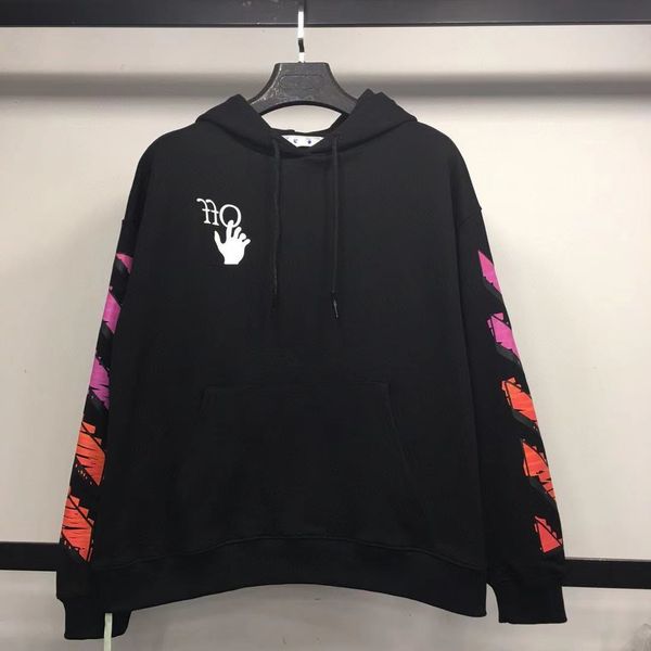 high 2021 new early spring quality off pink gradual change arrow hooded sweater for men and women, Black
high 2021 new early spring quality off pink gradual change arrow hooded sweater for men and women, Black