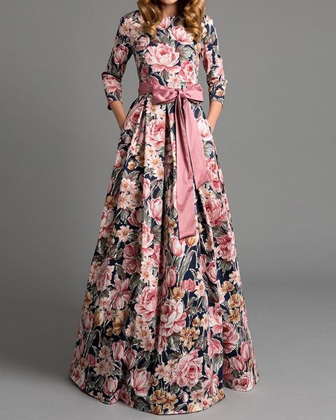 casual dresses autumn winter women's elegant party long dress bohemian flower printed female plus-sized, Black;gray
casual dresses autumn winter women's elegant party long dress bohemian flower printed female plus-sized, Black;gray