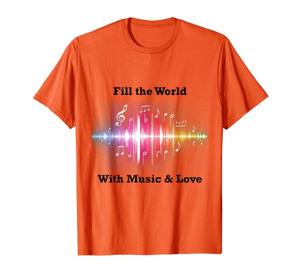 Inclusion and Equality Fill the World with Music Love T-Shirt, Mainly pictures