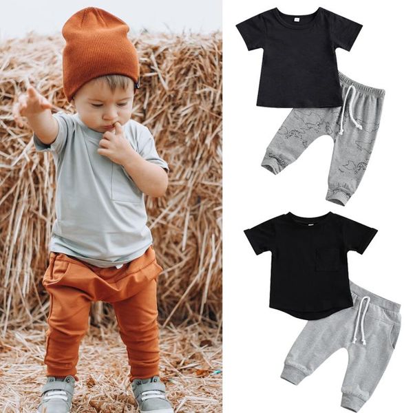 citgeesummer infant baby boys girls short sleeve + trousers casual pocket pants clothes set clothing sets, White
citgeesummer infant baby boys girls short sleeve + trousers casual pocket pants clothes set clothing sets, White