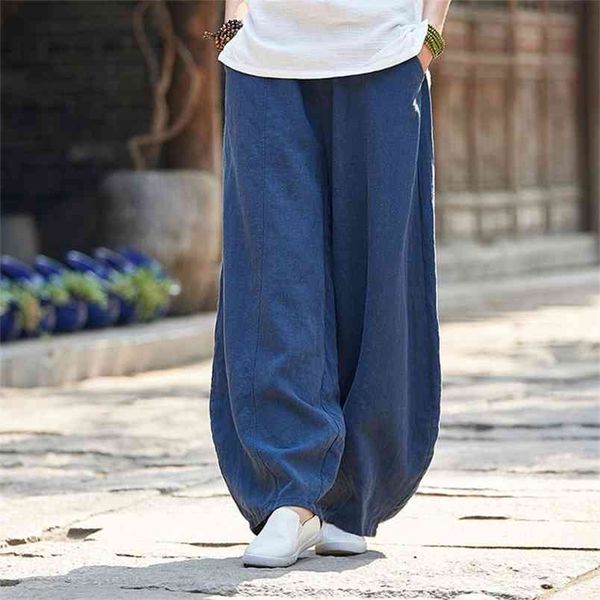 spring autumn arts style women elastic waist loose trousers vintage cotton linen solid wide leg pants m258 210512, Black;white
spring autumn arts style women elastic waist loose trousers vintage cotton linen solid wide leg pants m258 210512, Black;white
