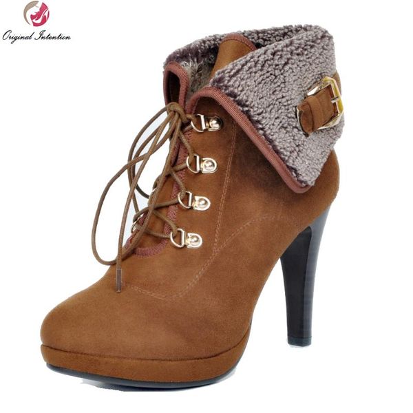 boots original intention concise women ankle nice platform thin heels cool brown grey shoes woman plus us size 4-15, Black
boots original intention concise women ankle nice platform thin heels cool brown grey shoes woman plus us size 4-15, Black