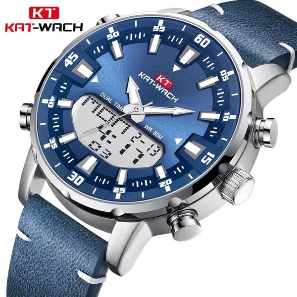 wristwatches kat-wach brand fashion trend big dial men's watches multifunctional dual display quartz electronic watch relogio masculi, Slivery;brown
wristwatches kat-wach brand fashion trend big dial men's watches multifunctional dual display quartz electronic watch relogio masculi, Slivery;brown
