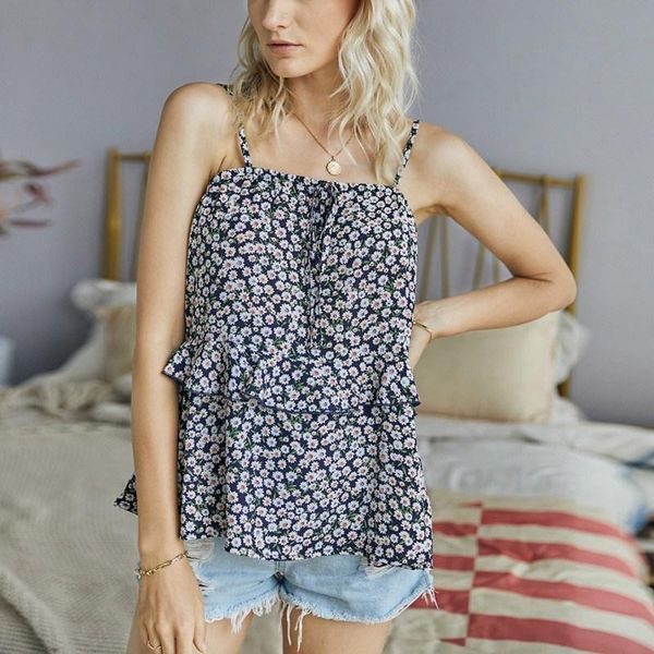 women's tanks & camis beach boho plus size vacation floral print backless pullovers strappy women strap ruffled shirts, White
women's tanks & camis beach boho plus size vacation floral print backless pullovers strappy women strap ruffled shirts, White