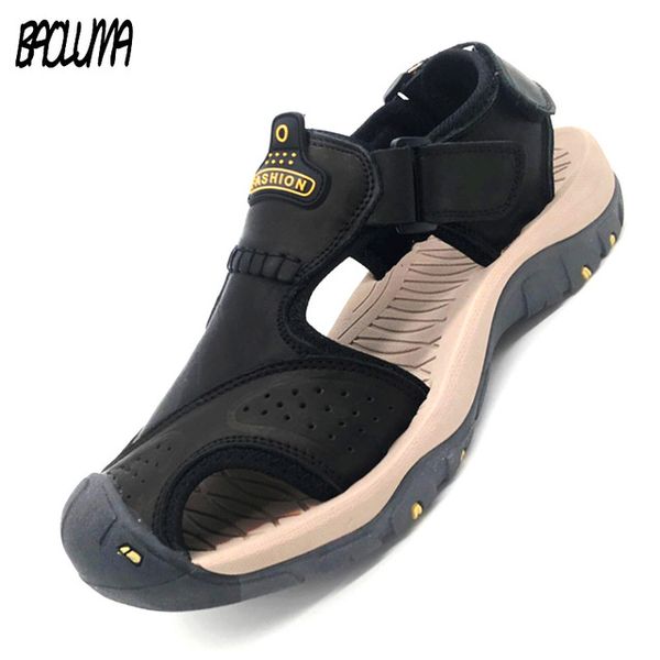 classic mens sandals summer soft sandals soft outdoor men roman comfortable men shoes genuine leather big size, Black
classic mens sandals summer soft sandals soft outdoor men roman comfortable men shoes genuine leather big size, Black