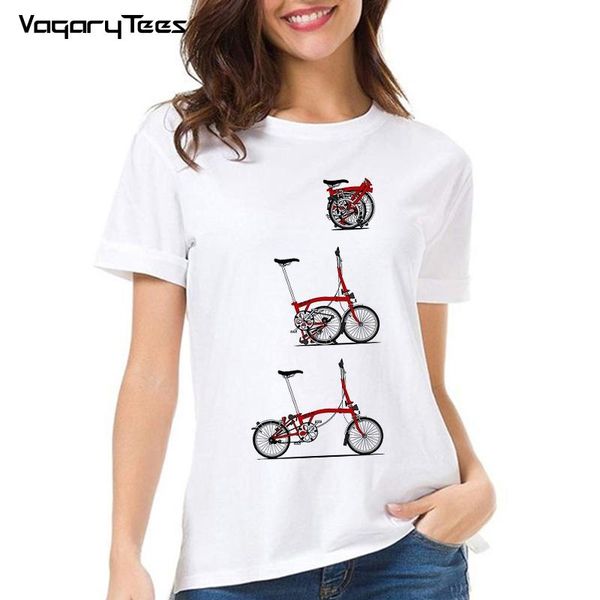 women's t-shirt vintage gear bicycle culture classic tshirt summer women short sleeve i love my folding bike print casual hip hop girl, White
women's t-shirt vintage gear bicycle culture classic tshirt summer women short sleeve i love my folding bike print casual hip hop girl, White