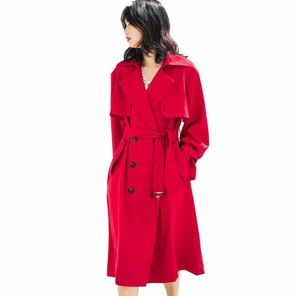 women's trench coats coat women autumn winter long outerwear casual female elegant windbreaker red navy large size g516, Tan;black
women's trench coats coat women autumn winter long outerwear casual female elegant windbreaker red navy large size g516, Tan;black