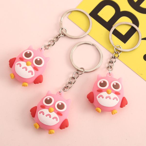 100 pcs /lot cute lovely stereo silica gel owl cartoon animal keychain women bag pendant whole, Silver
100 pcs /lot cute lovely stereo silica gel owl cartoon animal keychain women bag pendant whole, Silver