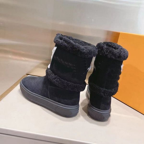 luxury louises snow boots designer women winter sock boot chain leather letter shoes flat mid high heel vutto h37, Black 
luxury louises snow boots designer women winter sock boot chain leather letter shoes flat mid high heel vutto h37, Black