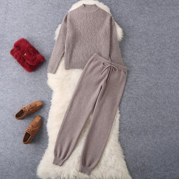 women's two piece pants 5052 brand famous luxury ladies set pullover sweater women high waist knit tracksuit, White
women's two piece pants 5052 brand famous luxury ladies set pullover sweater women high waist knit tracksuit, White