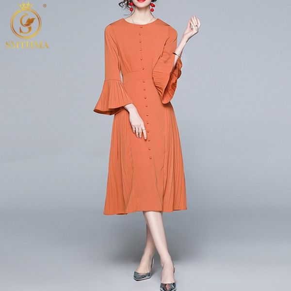 fashion designer spring elegant flare sleeve party dress women single-breasted vintage midi pleated vestidos 210520, Black;gray
fashion designer spring elegant flare sleeve party dress women single-breasted vintage midi pleated vestidos 210520, Black;gray