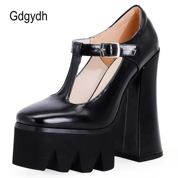 dress shoes gdgydh spring autumn platform thick sole pumps women patent leather t strap ladies footwear high heels white, Black
dress shoes gdgydh spring autumn platform thick sole pumps women patent leather t strap ladies footwear high heels white, Black