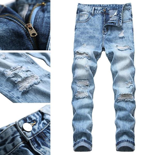 men's jeans non-stretch men's fashion brand korean style autumn and winter pants handsome light blue
men's jeans non-stretch men's fashion brand korean style autumn and winter pants handsome light blue