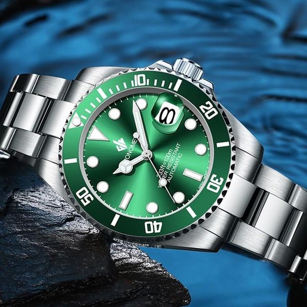 wristwatches nh35 watch men automatic sapphire mechanical 100m waterproof for rotational ceramics bezel luminous, Slivery;brown
wristwatches nh35 watch men automatic sapphire mechanical 100m waterproof for rotational ceramics bezel luminous, Slivery;brown