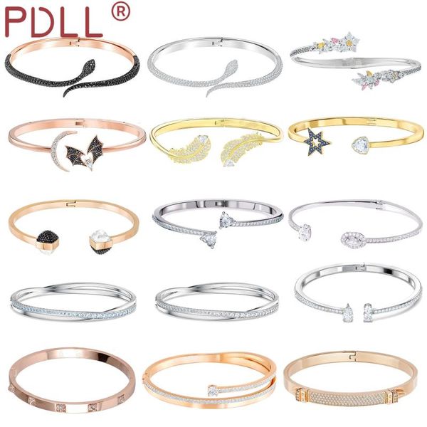 bangle fashion jewelry, swa1:1, charming and noble feathers, snake shaped bat single row round delicate women's bracelet, Black
bangle fashion jewelry, swa1:1, charming and noble feathers, snake shaped bat single row round delicate women's bracelet, Black