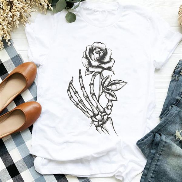 men lady skull flower mens sweet trend autumn fall halloween print clothes graphic female tee, White;black
men lady skull flower mens sweet trend autumn fall halloween print clothes graphic female tee, White;black