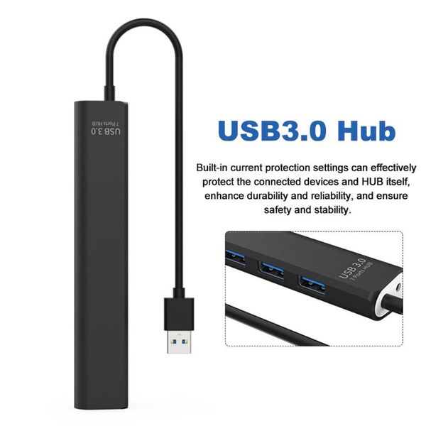 hubs extension data transmission super speed adapter power portable lapno interference plug and play usb3.0 hub 7 ports splitter
hubs extension data transmission super speed adapter power portable lapno interference plug and play usb3.0 hub 7 ports splitter