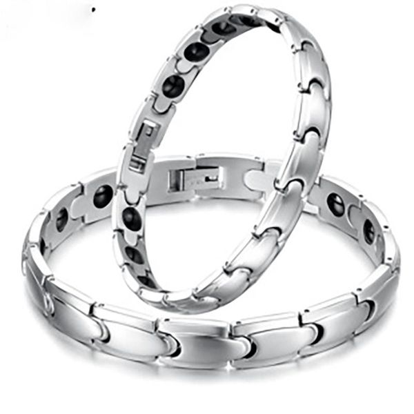 charm bracelets 21cm 22.5cm korean style magnet couple stainless steel color fashion valentine's day present jewelry, Golden;silver
charm bracelets 21cm 22.5cm korean style magnet couple stainless steel color fashion valentine's day present jewelry, Golden;silver