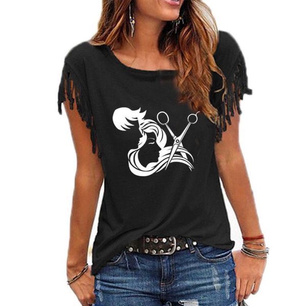 hair salon womens t shirt stylist hairdresser barber print o collar shirts women summer cotton, White
hair salon womens t shirt stylist hairdresser barber print o collar shirts women summer cotton, White