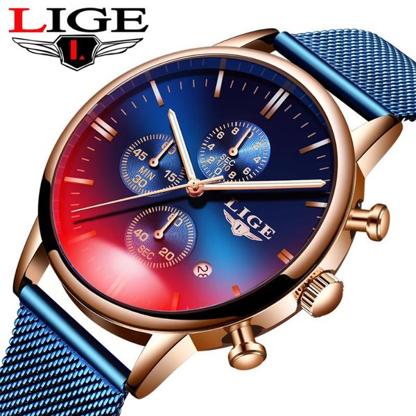 wristwatches lige watches mens casual mesh belt watch fashion sport men waterproof quartz clock relogio masculino, Slivery;brown
wristwatches lige watches mens casual mesh belt watch fashion sport men waterproof quartz clock relogio masculino, Slivery;brown