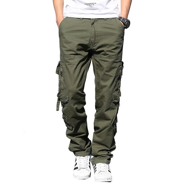 men's pants cargo men military tactical loose straight cotton casual trousers multi pocket large code outdoor work, Black
men's pants cargo men military tactical loose straight cotton casual trousers multi pocket large code outdoor work, Black