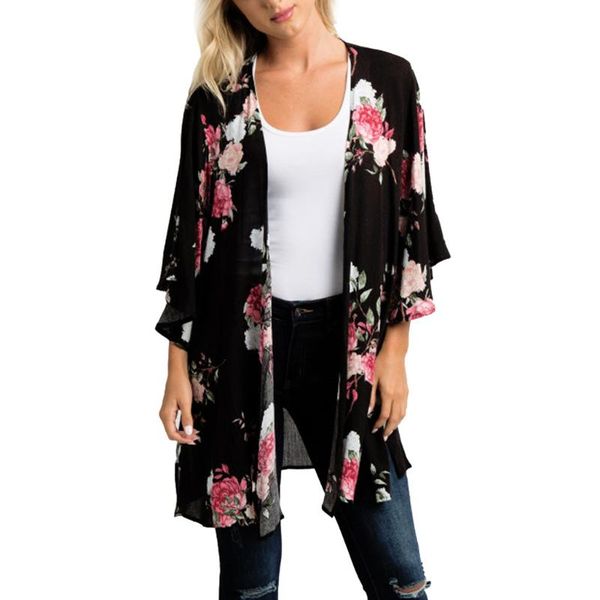 summer beach clothes women chiffon shawl floral print kimono cardigan large size loose beachwear cover up blouse /pt women's blouses &, White
summer beach clothes women chiffon shawl floral print kimono cardigan large size loose beachwear cover up blouse /pt women's blouses &, White