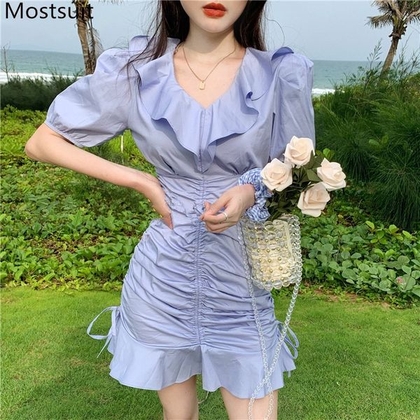 folded drawstring ruffles women mermadi dress summer short sleeve slim waist mini dresses streetwear fashion vestidos 210518, Black;gray
folded drawstring ruffles women mermadi dress summer short sleeve slim waist mini dresses streetwear fashion vestidos 210518, Black;gray