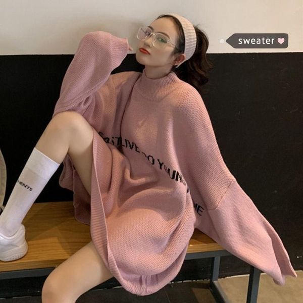 half high collar pullover lazy wind sweater women's large size loose wear korean version of long sleeve coat sweaters, White;black
half high collar pullover lazy wind sweater women's large size loose wear korean version of long sleeve coat sweaters, White;black