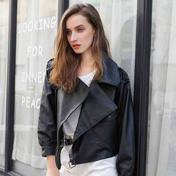 leather jacket high fashion men belt short long sleeved coat autumn versatile clothes red, Black
leather jacket high fashion men belt short long sleeved coat autumn versatile clothes red, Black