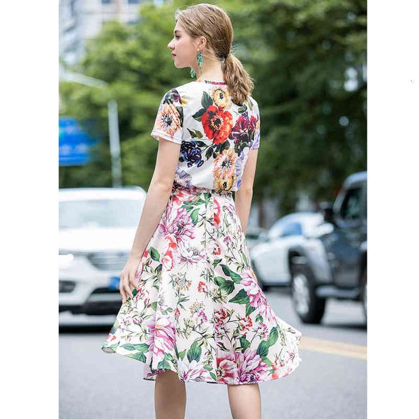 dress seqinyy flowers suit print 2021 spring summer fashion design female manga short sleeves and shirt + knee the line skirt track, White
dress seqinyy flowers suit print 2021 spring summer fashion design female manga short sleeves and shirt + knee the line skirt track, White
