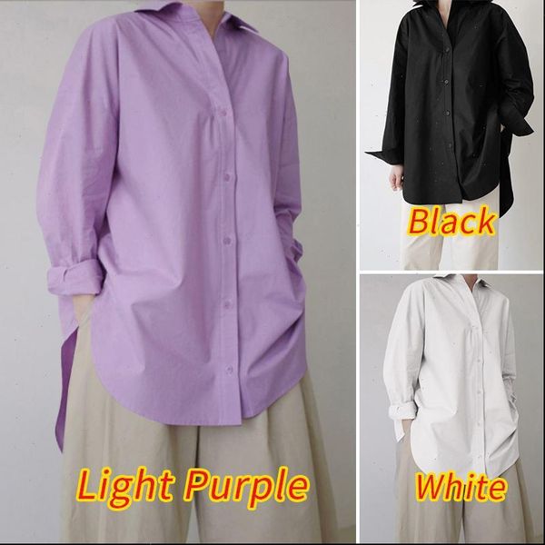 zanzea female women blouses fashion shirt casual irregular long sleeves autumn womens blusas femininas solid lapel plus size 5xl, White
zanzea female women blouses fashion shirt casual irregular long sleeves autumn womens blusas femininas solid lapel plus size 5xl, White