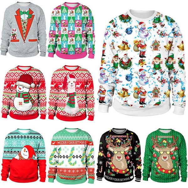 women's sweaters 2021 ugly christmas for women men 3d print gift funny pullover thin sweater autumn winter xmas lady oversized, White;black
women's sweaters 2021 ugly christmas for women men 3d print gift funny pullover thin sweater autumn winter xmas lady oversized, White;black