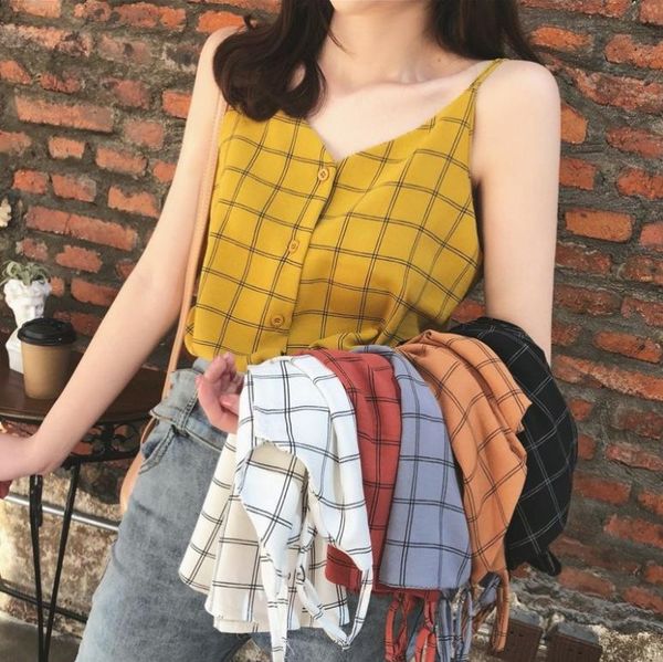 women's t-shirt t shirts chiffon small camisole outer wear loose sleeveless with bottoming on the beach, White
women's t-shirt t shirts chiffon small camisole outer wear loose sleeveless with bottoming on the beach, White