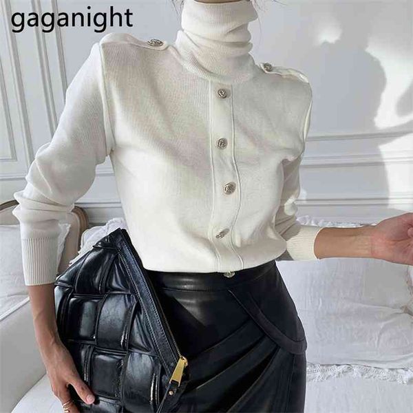 korean elegant women pullover single breasted turtleneck knited sweater white bottom pull femme office lady sweaters 210601
korean elegant women pullover single breasted turtleneck knited sweater white bottom pull femme office lady sweaters 210601