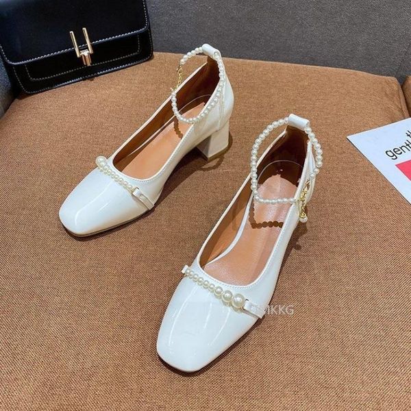 dress shoes women ankle strap 2021 summer spring square toe ladies pearl zapatos mujer pumps rojos, Black
dress shoes women ankle strap 2021 summer spring square toe ladies pearl zapatos mujer pumps rojos, Black