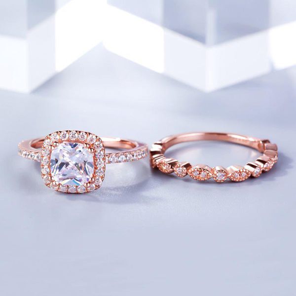 wedding rings 2-in-1 couple for lovers vintage fashion shiny zirconia rose gold engagement elegant ring set, Slivery;golden
wedding rings 2-in-1 couple for lovers vintage fashion shiny zirconia rose gold engagement elegant ring set, Slivery;golden