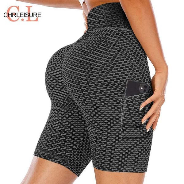 women's shorts chrleisure high waist honeycomb woman seamless fitness with pocket elastic hip lifting, White;black
women's shorts chrleisure high waist honeycomb woman seamless fitness with pocket elastic hip lifting, White;black