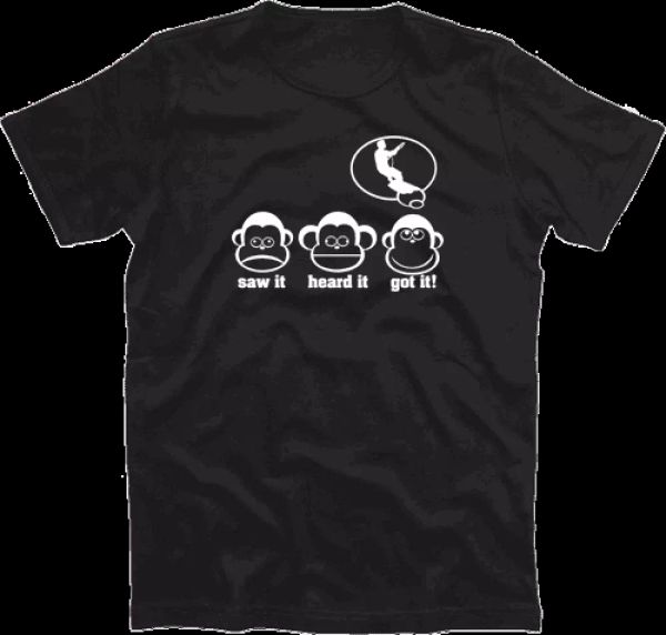 three monkeys saw it heard it got it kite surfer surfing kite boarding t-shirt s-xxxl, White;black
three monkeys saw it heard it got it kite surfer surfing kite boarding t-shirt s-xxxl, White;black