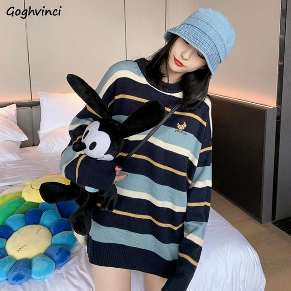women's sweaters women pullovers casual striped embroidery preppy o-neck long daily jumpers trendy loose students couple sweater outwea, White;black
women's sweaters women pullovers casual striped embroidery preppy o-neck long daily jumpers trendy loose students couple sweater outwea, White;black