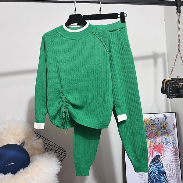 two piece dress autumn winter 2 set women fashion contrast color long-sleeve knit sweater + small feet pants knitted sets, White
two piece dress autumn winter 2 set women fashion contrast color long-sleeve knit sweater + small feet pants knitted sets, White
