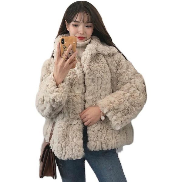 women's leather & faux single breasted thick warm fur coat women apricot age-reducing short cashmere lamb wool reversible plush fake ja, Black
women's leather & faux single breasted thick warm fur coat women apricot age-reducing short cashmere lamb wool reversible plush fake ja, Black