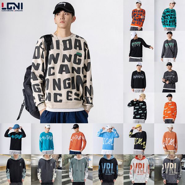 men's autumn and winter new round neck letter printed loose fashion brand splicing contrast men's bottom shirt, White;black
men's autumn and winter new round neck letter printed loose fashion brand splicing contrast men's bottom shirt, White;black